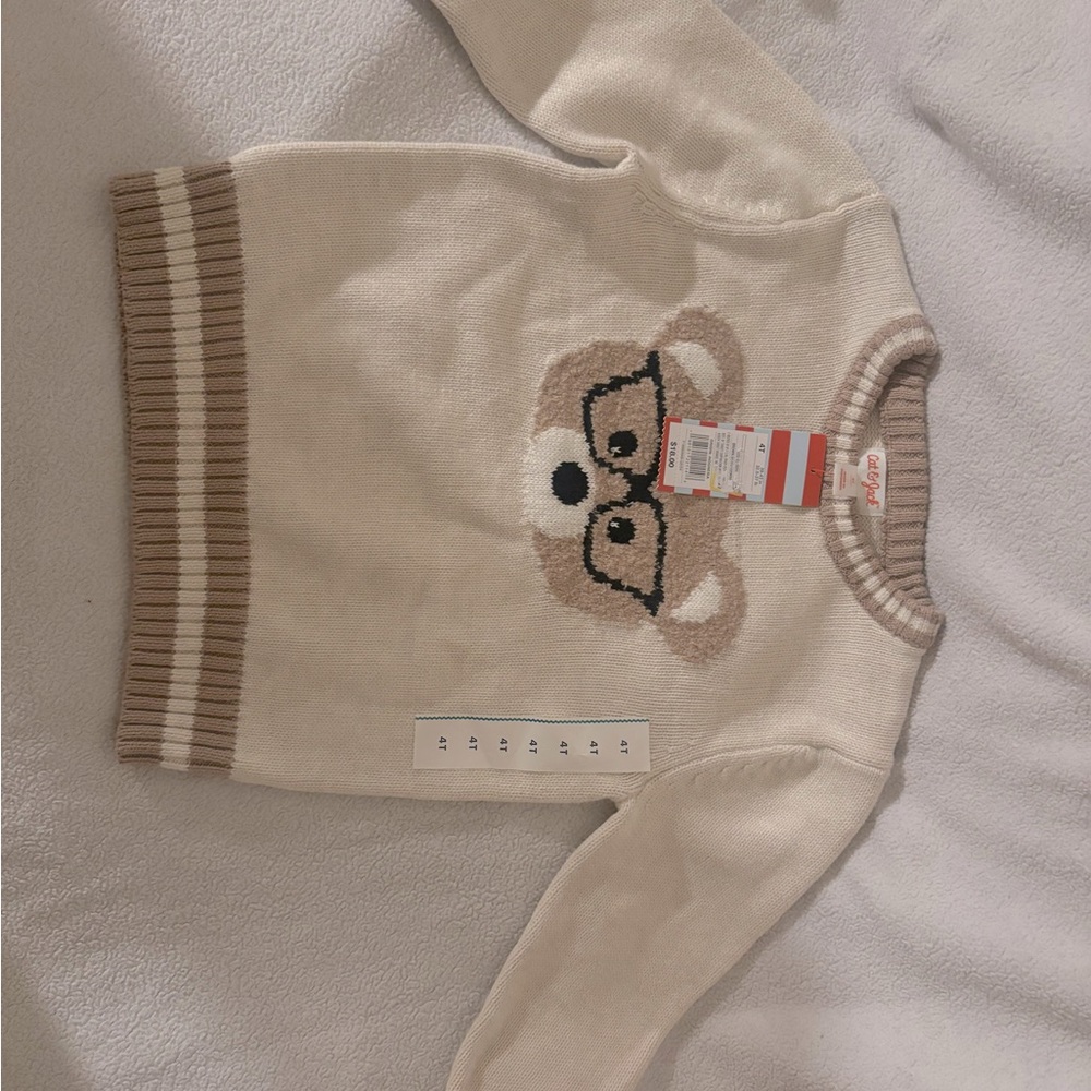 Cat & Jack Toddlers Boy’s  Pullover Crewneck Sweater 4T